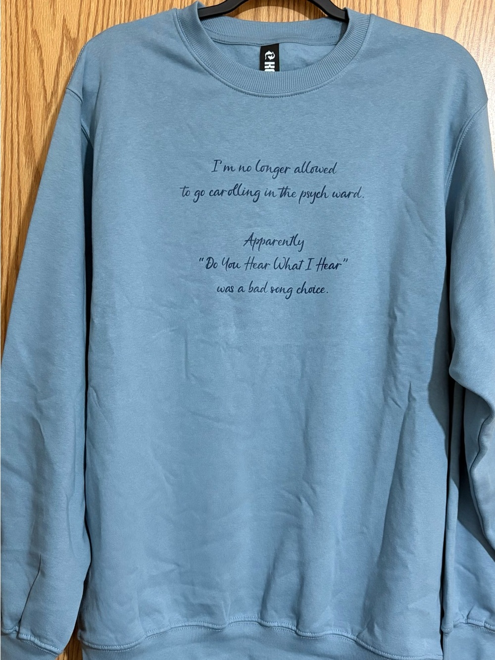 Koi Brand Dusty Blue Crewneck Sweatshirt